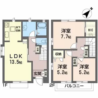 グランバリエEの間取り