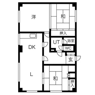 オランジュ麻生【1階】の間取り