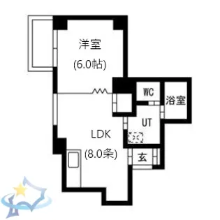 桑園スクエアII【3階】の間取り