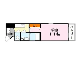 クエスト西大路【3階】の間取り