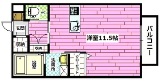 シャーメゾン笹村【1階】の間取り