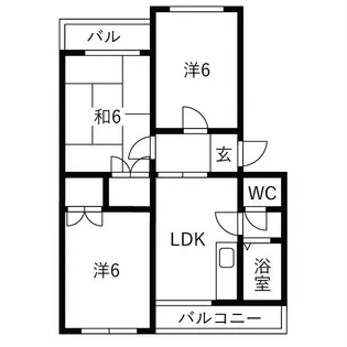 ガーデン上地【2階】の間取り