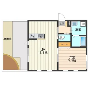 メゾンベール【1階】の間取り