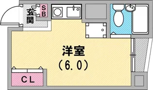 アネックス御影【2階】の間取り