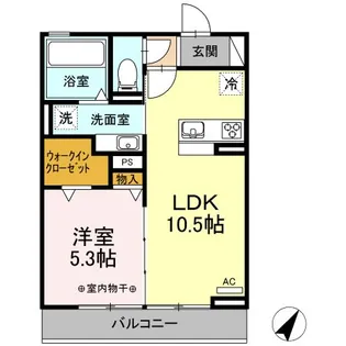 パーソンズS【2階】の間取り
