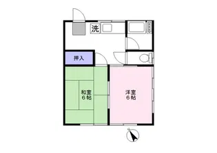 東光ハイツ【2階】の間取り
