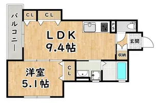 セレニティ田川2丁目【3階】の間取り