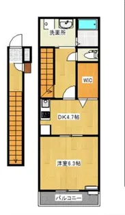 クレドール加古川【2階】の間取り
