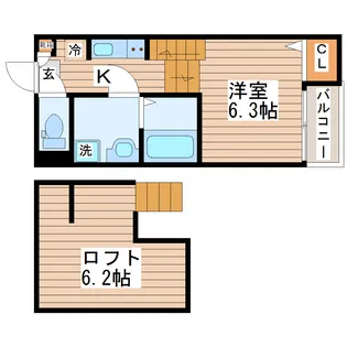 Skyコート【1階】の間取り