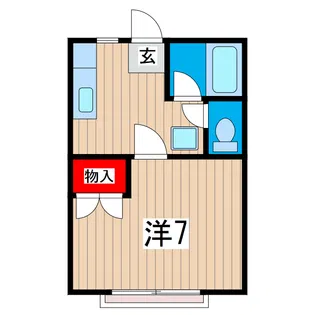 ドミールキクチ中郷【2階】の間取り