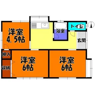 群馬県前橋市山王町1【一戸建】の間取り