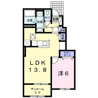 ラパヌイ【1階】の間取り
