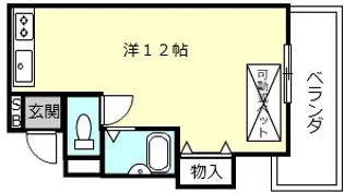 ヤマシンビル【4階】の間取り