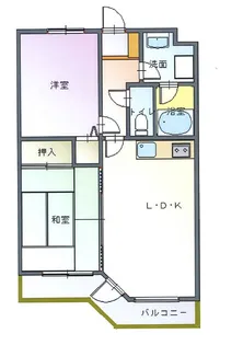 ヴィラウィスタリア【5階】の間取り