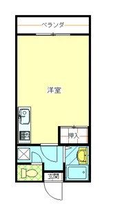 アルカディア笹野【2階】の間取り