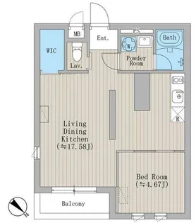 ルーチェ学芸大学【3階】の間取り