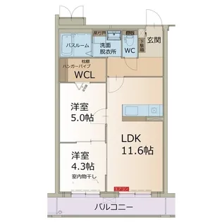 リーフ本郷【3階】の間取り