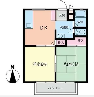 ハイムわかば【2階】の間取り