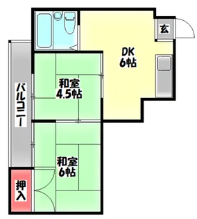 秀和第2ハイツ【4階】の間取り