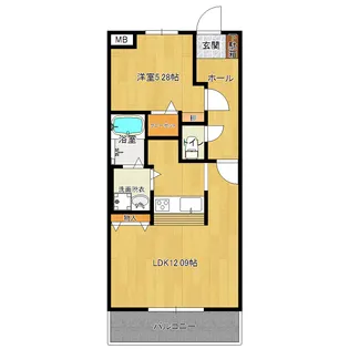 サンリシール・アビテ【3階】の間取り