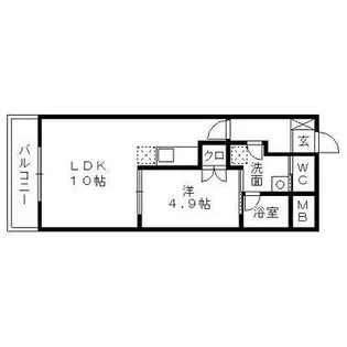 静岡県浜松市中央区板屋町【マンション】の間取り