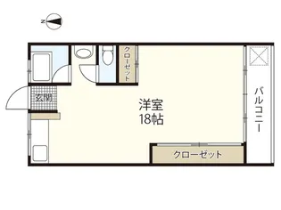グリーンハイム西広島【4階】の間取り