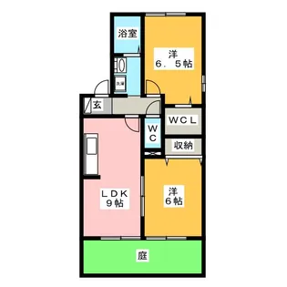 メルベーユ翔 B【1階】の間取り