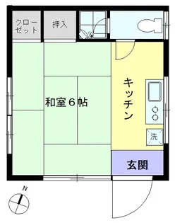 村上アパート【1階】の間取り