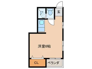 クレセント福原【1階】の間取り