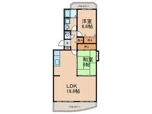 サンシャイン篠栗1号館【4階】の間取り