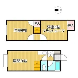 カサ・デ・セフィーロ【2階】の間取り