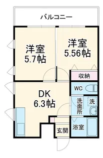 ダイヤモンドクレスト南柏【1階】の間取り