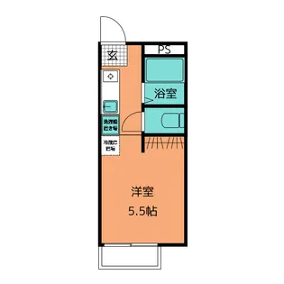 ビュー宮谷B【2階】の間取り