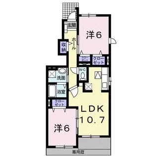 サンリット I (御坊市)【1階】の間取り
