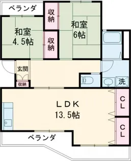 レジデンス中泉【2階】の間取り