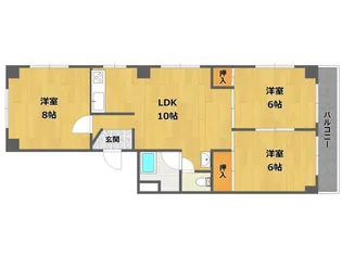 ふじハイツ【2階】の間取り