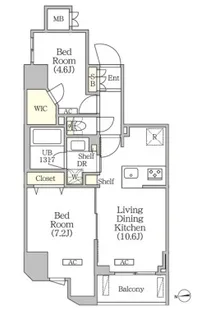 東京都台東区浅草橋4【マンション】の間取り