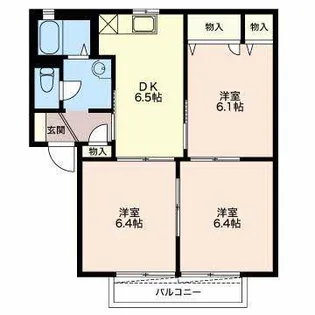 スターブルA【1階】の間取り
