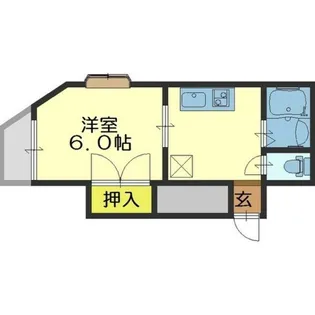 秀雅(シュウガ)ハイツ【2階】の間取り