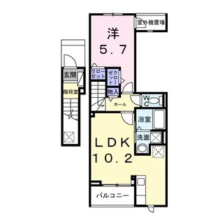東京都東久留米市前沢3【アパート】の間取り