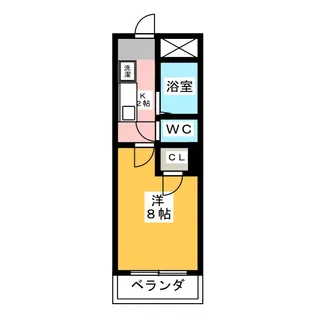 ロジュマン本山【4階】の間取り