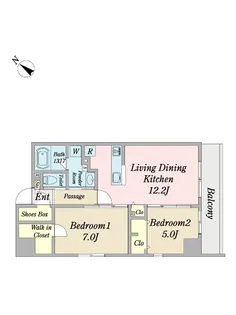 Mellow Gyotoku【7階】の間取り