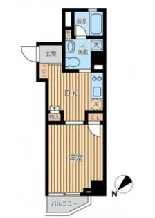 オーキッドレジデンス蔵前II【2階】の間取り