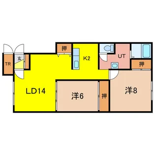 アクアマリンF【1階】の間取り