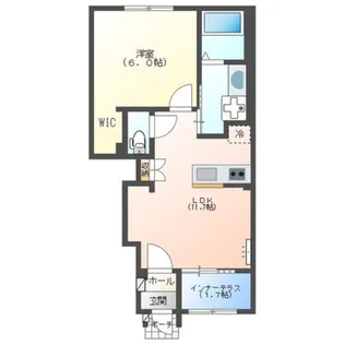 Hale ELUEKO【1階】の間取り