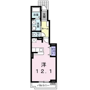 クレメントA【1階】の間取り