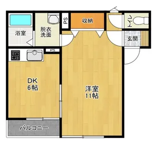 ハイセレールはしもと【1階】の間取り