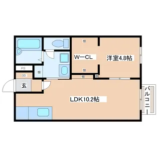 エトランゼI【2階】の間取り