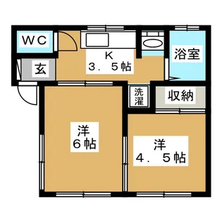 メゾンハヤシ【1階】の間取り