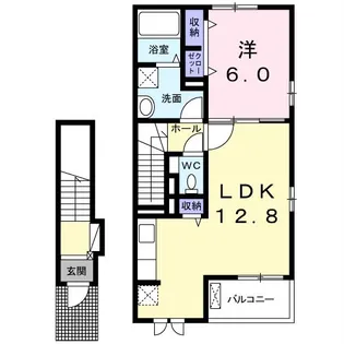 1LDKの間取り画像